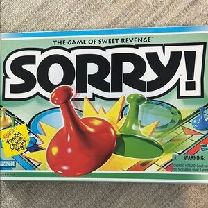 Sorry! Board Game - Classic Green & Red Pawns
